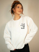 Load image into Gallery viewer, God is Good all the Time Premium Bella Sweatshirt | Multiple Colors - Elevated Boutique CO
