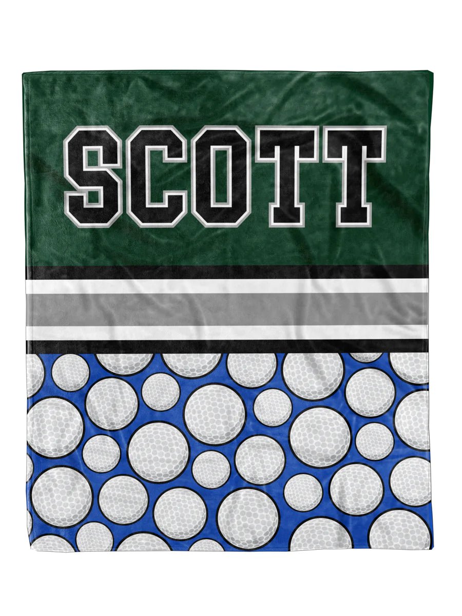 Golf Split Minky Blanket *Multiple Colors* - Elevated Boutique CO