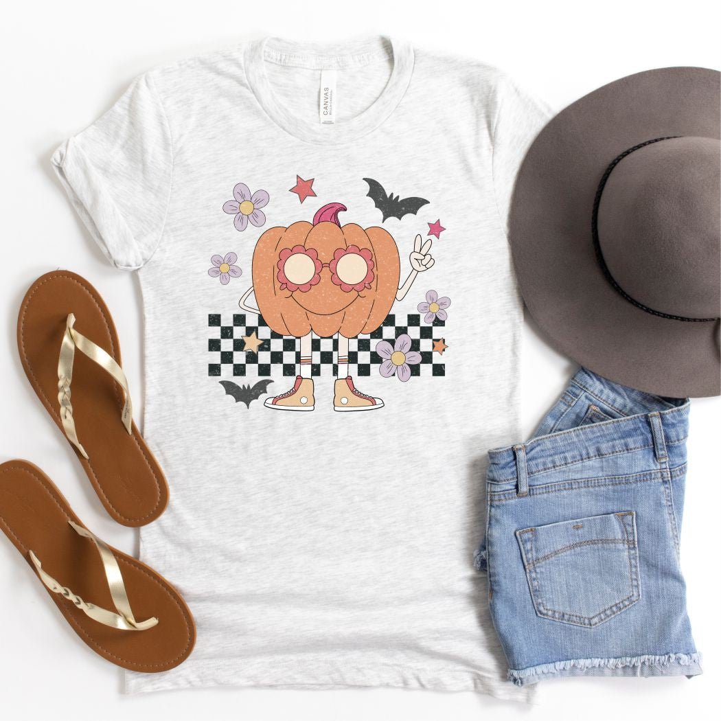 Groovy Pumpkin Graphic Tee | Multiple Colors - Elevated Boutique CO