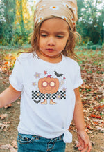 Load image into Gallery viewer, Groovy Pumpkin Youth Graphic Tee | Multiple Colors - Elevated Boutique CO
