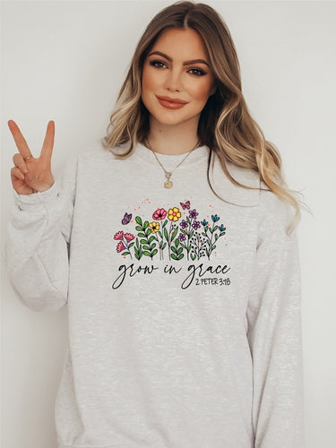 Grow in Grace Premium Bella Sweatshirt | Multiple Colors - Elevated Boutique CO