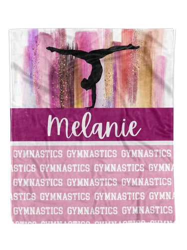 Gymnastics Paint Swatch Minky Blanket *Multiple Colors* - Elevated Boutique CO