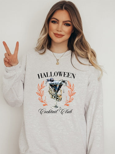 Halloween Cocktail Club Graphic Sweatshirt | Multiple Colors - Elevated Boutique CO