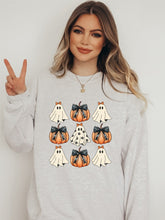 Load image into Gallery viewer, Halloween Ghost Coquette Graphic Sweatshirt | Multiple Colors - Elevated Boutique CO
