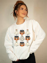 Load image into Gallery viewer, Halloween Ghost Coquette Graphic Sweatshirt | Multiple Colors - Elevated Boutique CO
