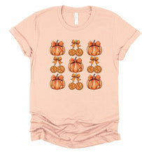 Load image into Gallery viewer, Halloween Pumpkin Coquette Disco Cherry Graphic Tee | Multiple Colors - Elevated Boutique CO
