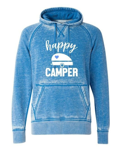 Happy Camper Vintage Hoodie | Multiple Colors - Elevated Boutique CO