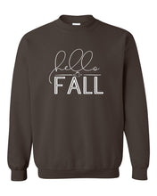 Load image into Gallery viewer, Hello Fall Graphic Crew Neck Sweatshirts | Multiple Colors - Elevated Boutique CO
