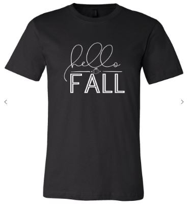 Hello Fall Graphic Tee | Multiple Colors - Elevated Boutique CO