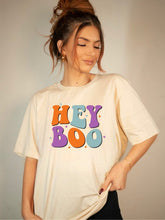 Load image into Gallery viewer, Hey Boo! Graphic Tee | Multiple Colors - Elevated Boutique CO
