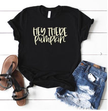 Load image into Gallery viewer, Hey There Pumpkin Fall Graphic Tee | Multiple Colors - Elevated Boutique CO
