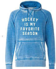 Load image into Gallery viewer, Hockey is my Favorite Season Vintage Hoodie | Multiple Colors - Elevated Boutique CO
