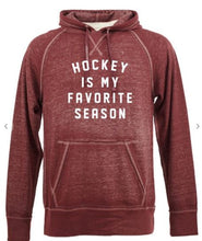 Load image into Gallery viewer, Hockey is my Favorite Season Vintage Hoodie | Multiple Colors - Elevated Boutique CO
