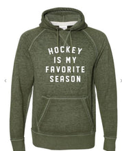 Load image into Gallery viewer, Hockey is my Favorite Season Vintage Hoodie | Multiple Colors - Elevated Boutique CO
