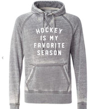 Load image into Gallery viewer, Hockey is my Favorite Season Vintage Hoodie | Multiple Colors - Elevated Boutique CO
