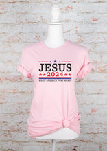 Load image into Gallery viewer, Jesus 2024 Make America Pray Again Graphic Tee | Multiple Colors - Elevated Boutique CO
