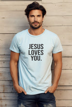 Load image into Gallery viewer, Jesus Loves You Graphic Tee | Multiple Colors - Elevated Boutique CO
