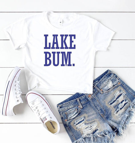 Lake Bum Cropped Tee | Multiple Colors - Elevated Boutique CO