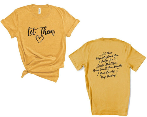 Let Them Graphic Tee | Multiple Colors - Elevated Boutique CO