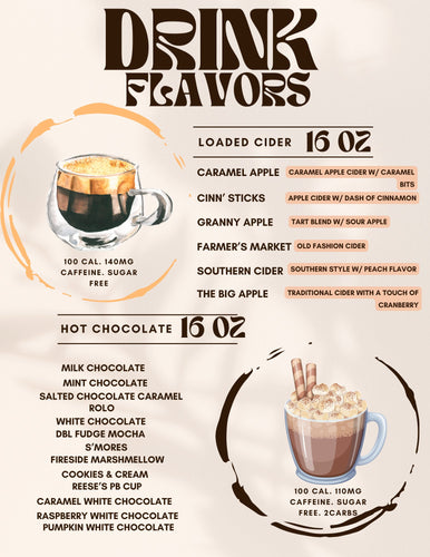 NEW Loaded Ciders and Hot Chocolates - Elevated Boutique CO