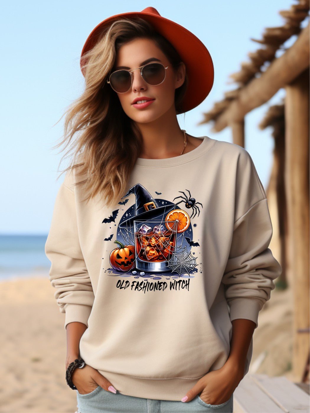 Old Fashioned Witch Graphic Sweatshirt | Multiple Colors - Elevated Boutique CO