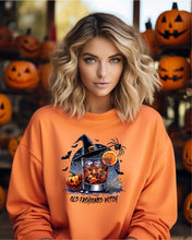 Load image into Gallery viewer, Old Fashioned Witch Graphic Sweatshirt | Multiple Colors - Elevated Boutique CO
