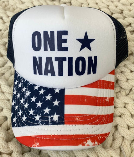 One Nation Trucker Hat - Elevated Boutique CO