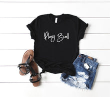 Load image into Gallery viewer, Play Ball Graphic Tee | Multiple Colors - Elevated Boutique CO
