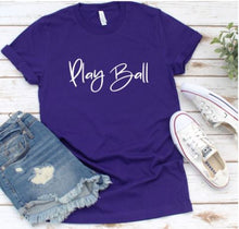 Load image into Gallery viewer, Play Ball Graphic Tee | Multiple Colors - Elevated Boutique CO
