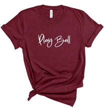 Load image into Gallery viewer, Play Ball Graphic Tee | Multiple Colors - Elevated Boutique CO
