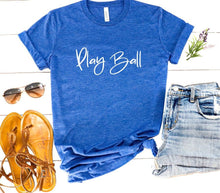 Load image into Gallery viewer, Play Ball Graphic Tee | Multiple Colors - Elevated Boutique CO
