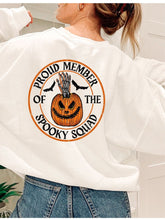 Load image into Gallery viewer, Proud Member of the Spooky Squad Graphic Sweatshirt | Multiple Colors - Elevated Boutique CO
