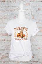 Load image into Gallery viewer, Pumpkin Spice Social Club Graphic Tee | Multiple Colors - Elevated Boutique CO
