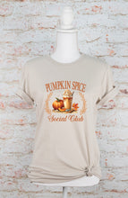 Load image into Gallery viewer, Pumpkin Spice Social Club Graphic Tee | Multiple Colors - Elevated Boutique CO
