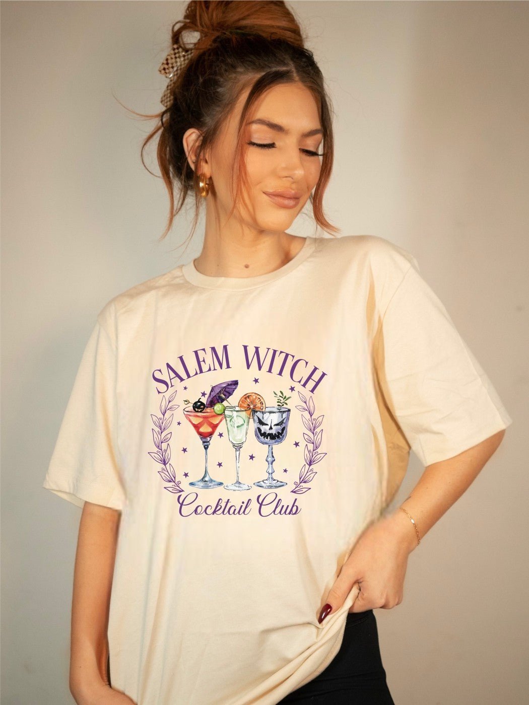 Salem Witch Cocktail Club Graphic Tee | Multiple Colors - Elevated Boutique CO