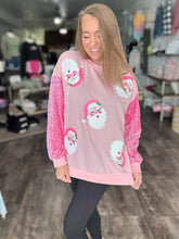 Load image into Gallery viewer, Santa Sparkle Long Sleeve Top - Elevated Boutique CO
