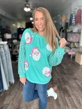 Load image into Gallery viewer, Santa Sparkle Long Sleeve Top - Elevated Boutique CO
