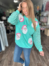 Load image into Gallery viewer, Santa Sparkle Long Sleeve Top - Elevated Boutique CO
