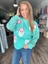 Load image into Gallery viewer, Santa Sparkle Long Sleeve Top - Elevated Boutique CO
