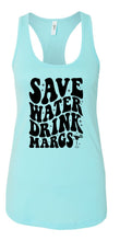 Load image into Gallery viewer, Save Water Drink Margs Racerback Tank | Multiple Colors - Elevated Boutique CO
