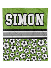 Load image into Gallery viewer, Soccer Split Minky Blanket *Multiple Colors* - Elevated Boutique CO
