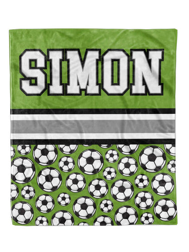 Soccer Split Minky Blanket *Multiple Colors* - Elevated Boutique CO