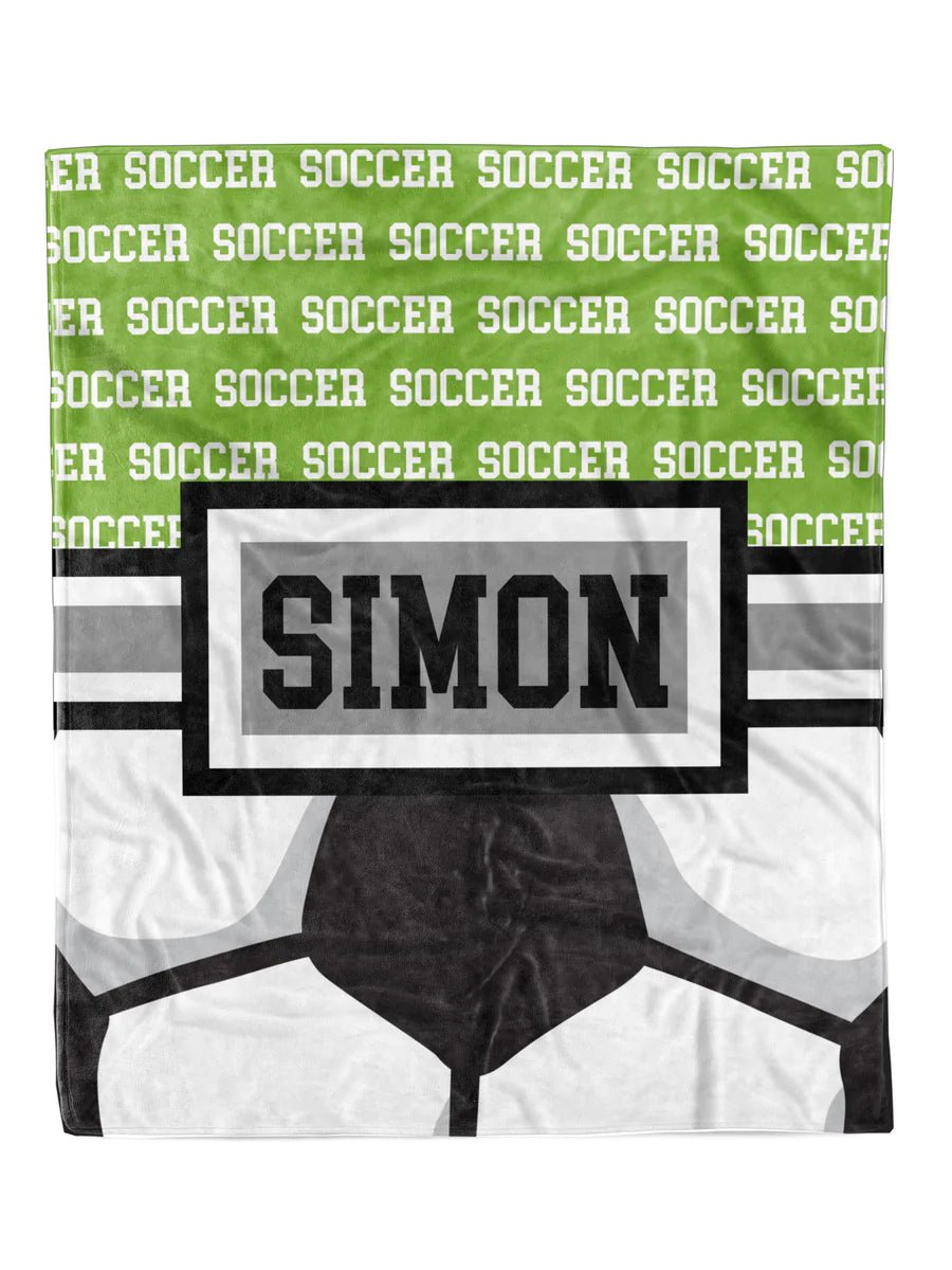 Soccer Zoom Minky Blanket *Multiple Colors* - Elevated Boutique CO