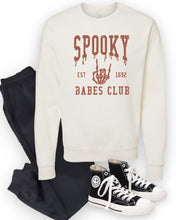 Load image into Gallery viewer, Spooky Babes Club est 1692 Graphic Sweatshirt | Multiple Colors - Elevated Boutique CO
