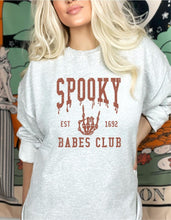 Load image into Gallery viewer, Spooky Babes Club est 1692 Graphic Sweatshirt | Multiple Colors - Elevated Boutique CO
