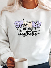 Load image into Gallery viewer, Spooky is my Aesthetic Graphic Sweatshirt | Multiple Colors - Elevated Boutique CO
