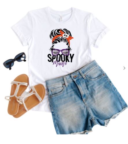 Spooky Mama Graphic Tee | Multiple Colors - Elevated Boutique CO