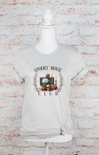 Load image into Gallery viewer, Spooky Movie Social Club Graphic Tee | Multiple Colors - Elevated Boutique CO
