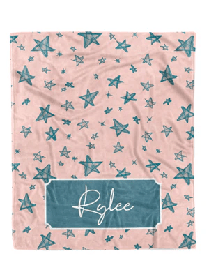 Stars in the Sky Custom Minky Blanket - Elevated Boutique CO