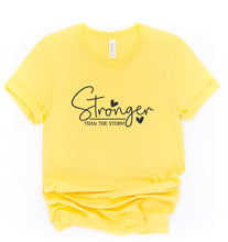 Load image into Gallery viewer, Stronger than the Storm Graphic Tee | Multiple Colors - Elevated Boutique CO
